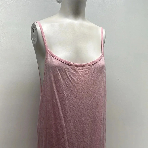 Pitusa Dress Maxi Long Backless Swim Coverup Evil Eye Beaded Cotton Pink OS - Picture 5 of 13